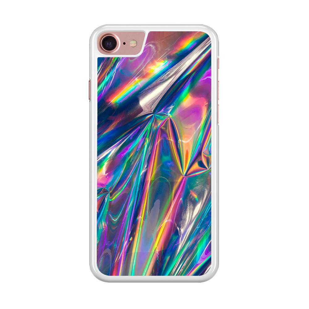 Hologram Holographic iPhone SE 2020 Case-Rubber / White (2D Case)-Xtracase