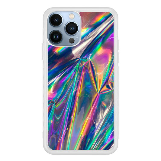 Hologram Holographic iPhone 13 Pro Max Case-Rubber / White (2D Case)-Xtracase