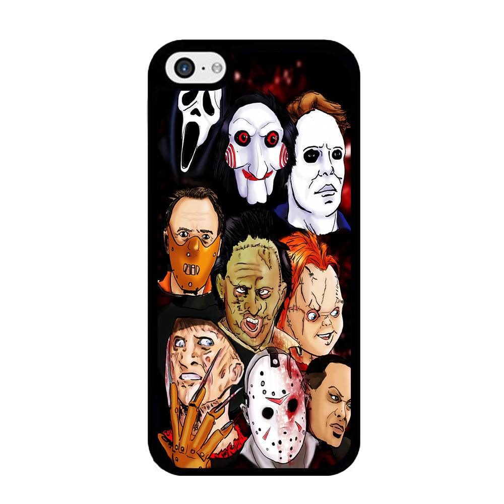 Horror Movie The Faces iPhone 5 | 5s Case-Rubber / Black (2D Case)-Xtracase