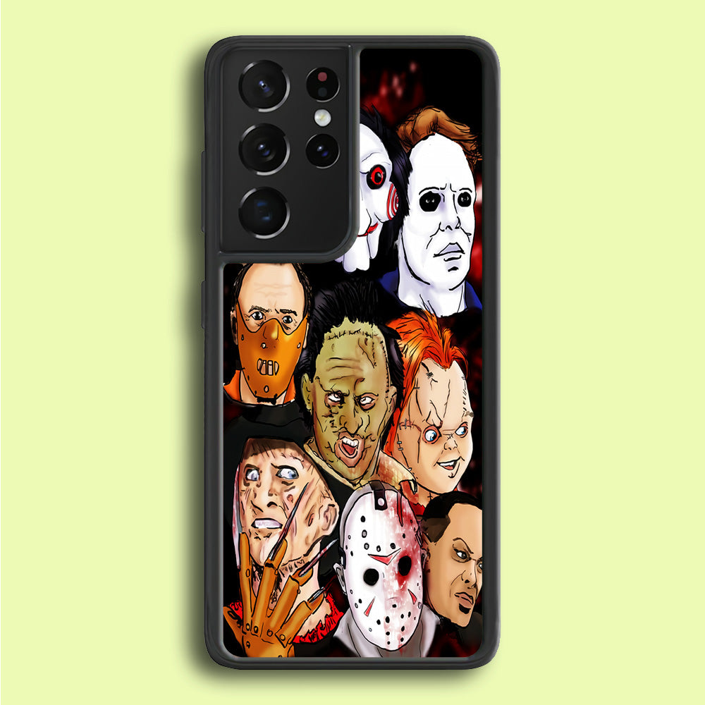 Horror Movie The Faces Samsung Galaxy S21 Ultra Case
