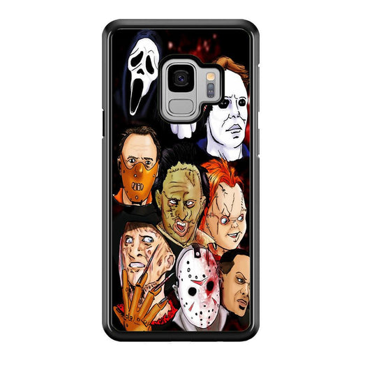 Horror Movie The Faces Samsung Galaxy S9 Case-Plastic / Full Wrap (3D Case)-Xtracase