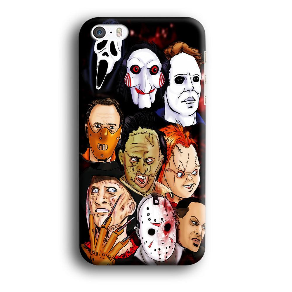 Horror Movie The Faces iPhone 5 | 5s Case-Plastic / Full Wrap (3D Case)-Xtracase