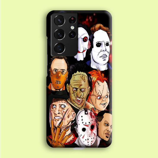 Horror Movie The Faces Samsung Galaxy S21 Ultra Case