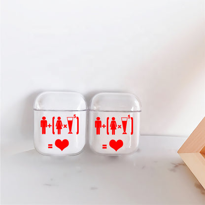 How To Get Love  Hard Plastic Protective Clear Case Cover For Apple Airpods