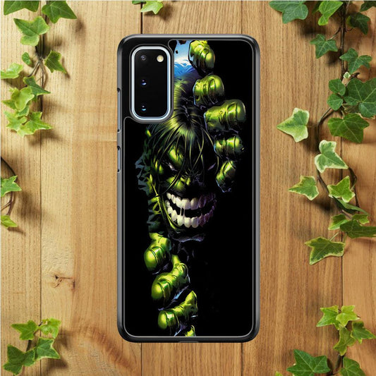 Hulk 001 Samsung Galaxy S20 Case-Rubber / Black (2D Case)-Xtracase
