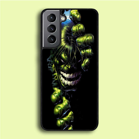 Hulk 001 Samsung Galaxy S21 Plus Case-Rubber / Black (2D Case)-Xtracase
