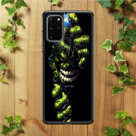 Hulk 001 Samsung Galaxy S20 Plus Case-Rubber / White (2D Case)-Xtracase