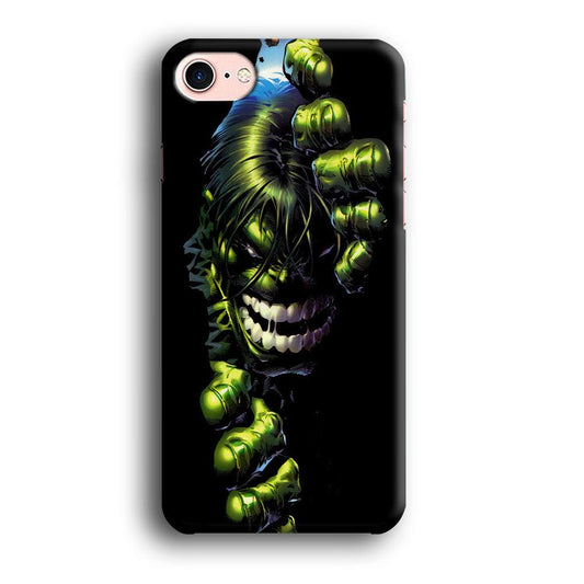 Hulk 001 iPhone 8 Case-Plastic / Full Wrap (3D Case)-Xtracase