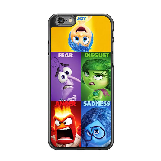 Inside Out Cartoon iPhone 6 Plus | 6s Plus Case-Rubber / Black (2D Case)-Xtracase