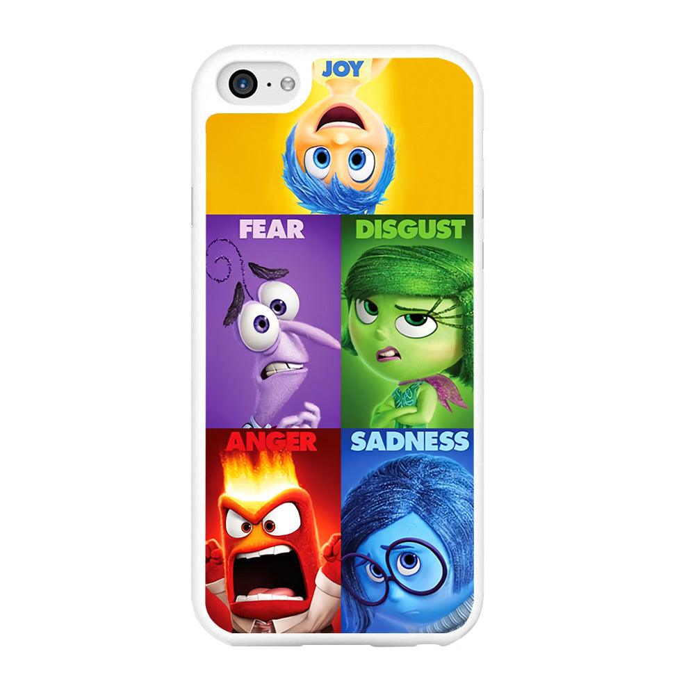 Inside Out Cartoon iPhone 6 | 6s Case-Rubber / White (2D Case)-Xtracase