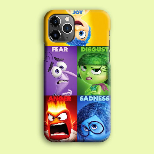Inside Out Cartoon iPhone 12 Pro Case-Plastic / Full Wrap (3D Case)-Xtracase