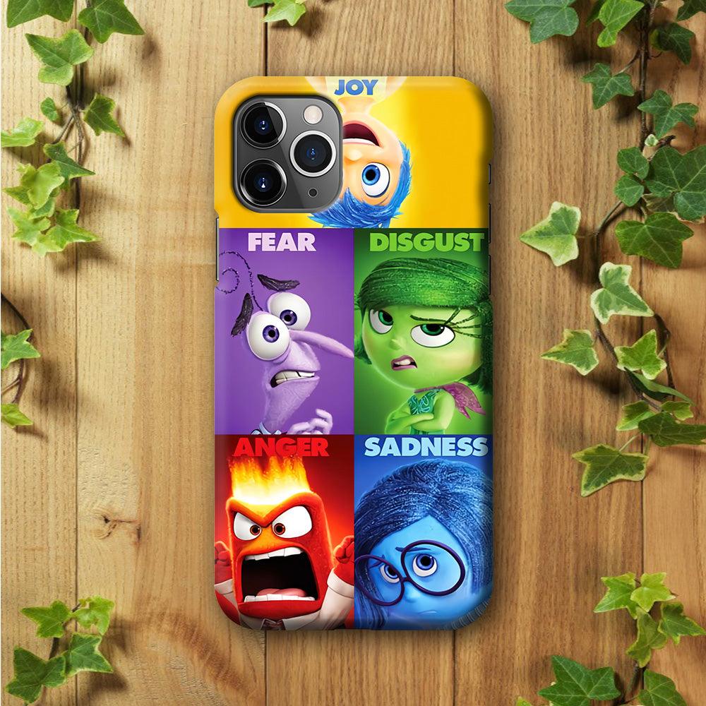 Inside Out Cartoon iPhone 11 Pro Max Case-Plastic / Full Wrap (3D Case)-Xtracase