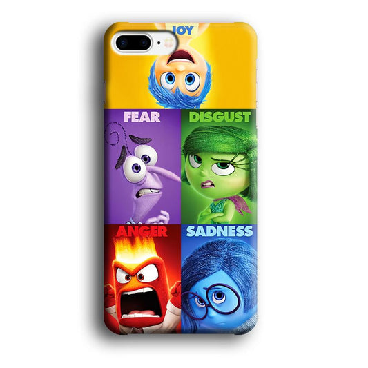 Inside Out Cartoo iPhone 8 Plus Case-Plastic / Full Wrap (3D Case)-Xtracase