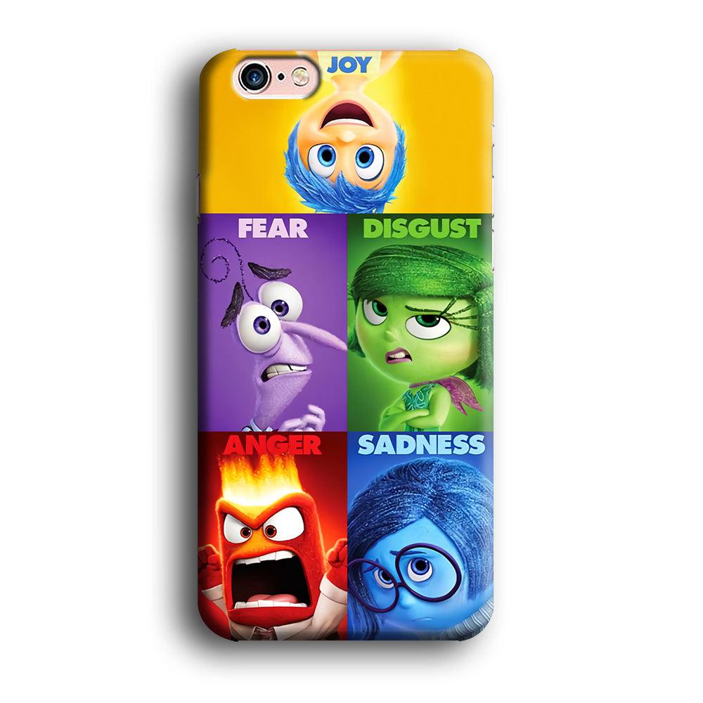 Inside Out Cartoon iPhone 6 | 6s Case-Plastic / Full Wrap (3D Case)-Xtracase