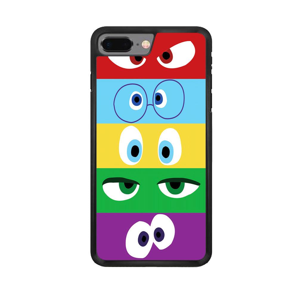 Inside Out Eyes iPhone 7 Plus Case-Rubber / Black (2D Case)-Xtracase