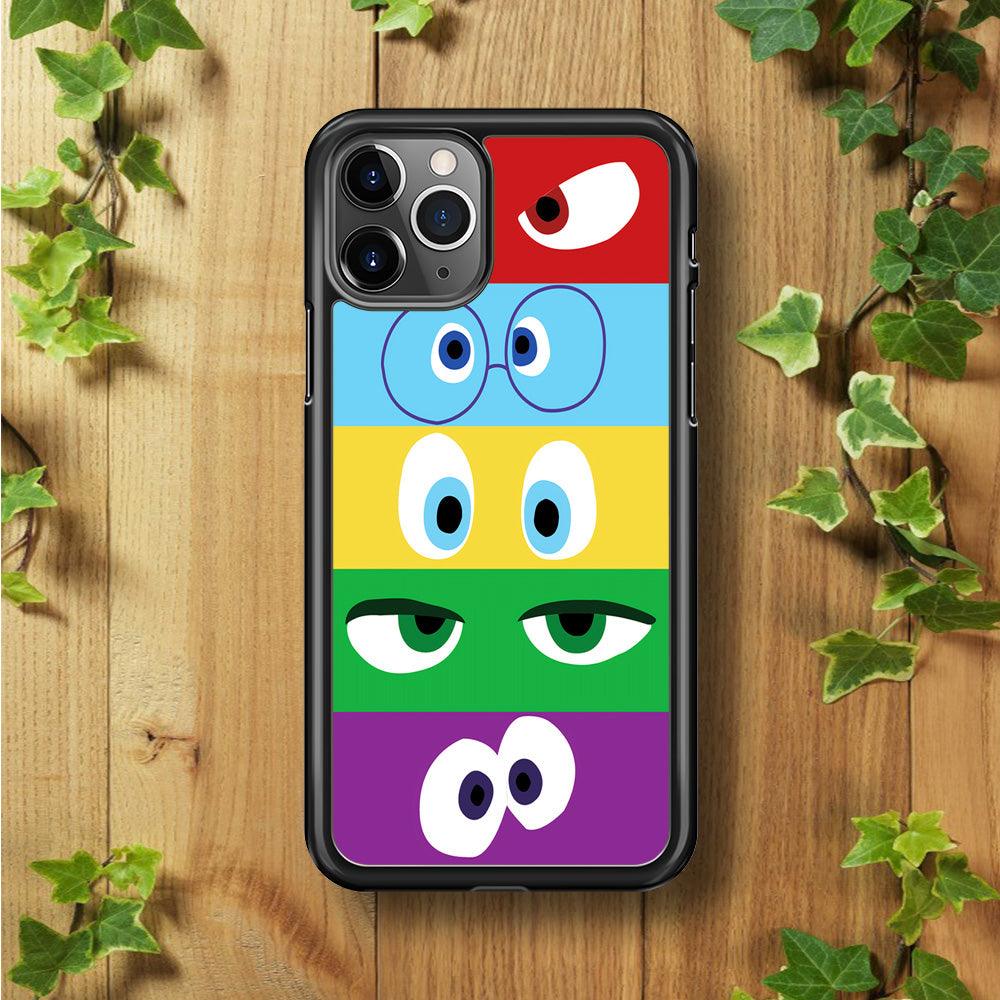 Inside Out Eyes iPhone 11 Pro Case-Rubber / Black (2D Case)-Xtracase