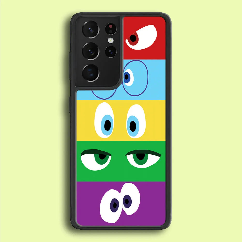 Inside Out Eyes Samsung Galaxy S21 Ultra Case-Plastic / Full Wrap (3D Case)-Xtracase