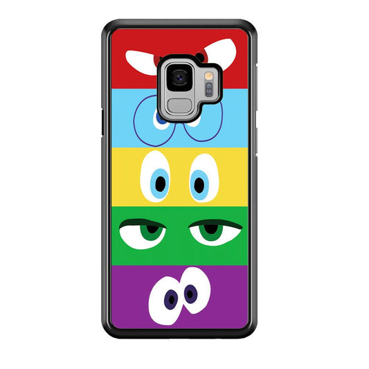 Inside Out Eyes Samsung Galaxy S9 Case-Rubber / White (2D Case)-Xtracase