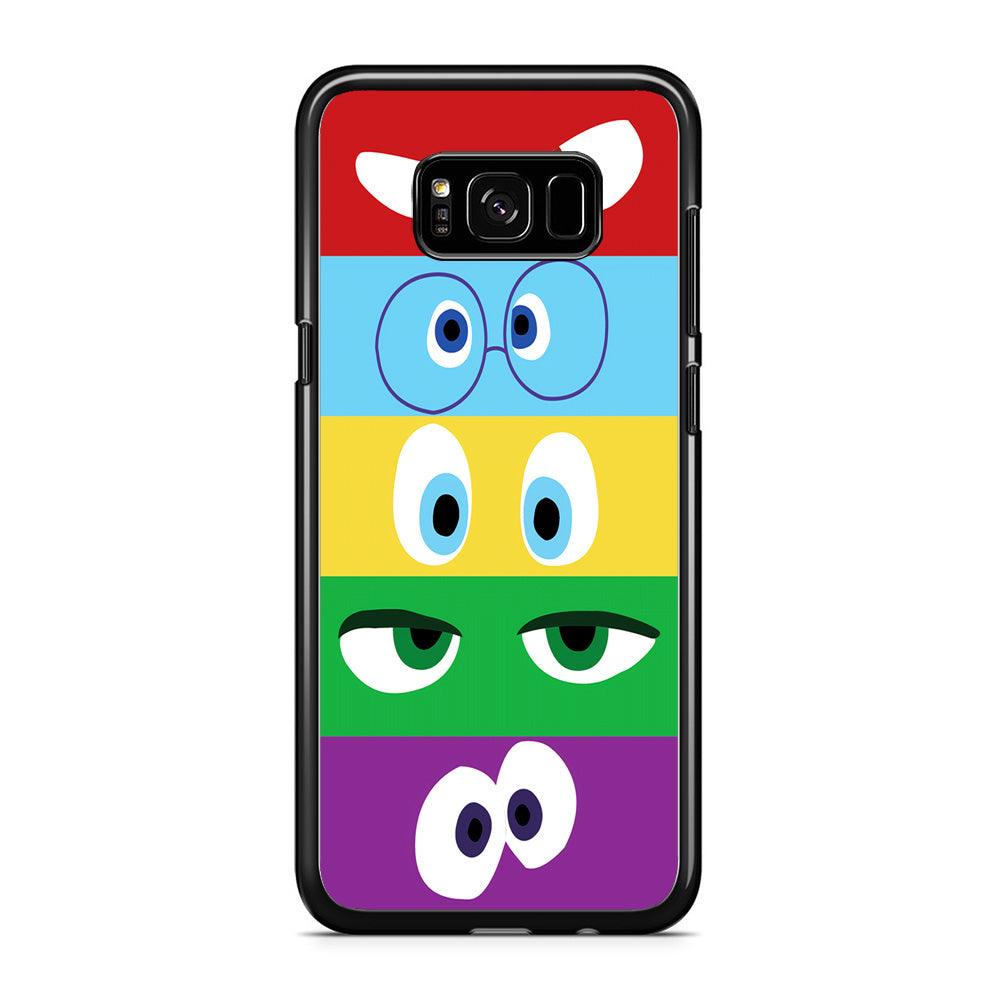 Inside Out Eyes Samsung Galaxy S8 Case-Rubber / Black (2D Case)-Xtracase