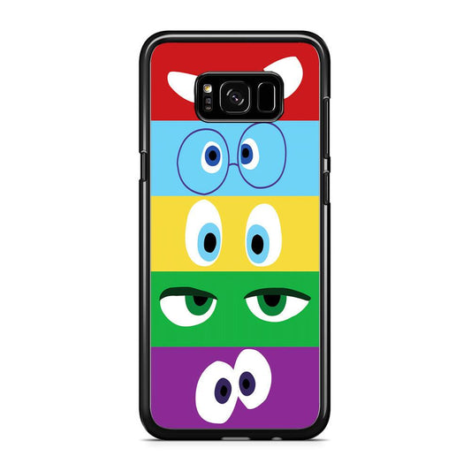 Inside Out Eyes Samsung Galaxy S8 Case-Rubber / Black (2D Case)-Xtracase
