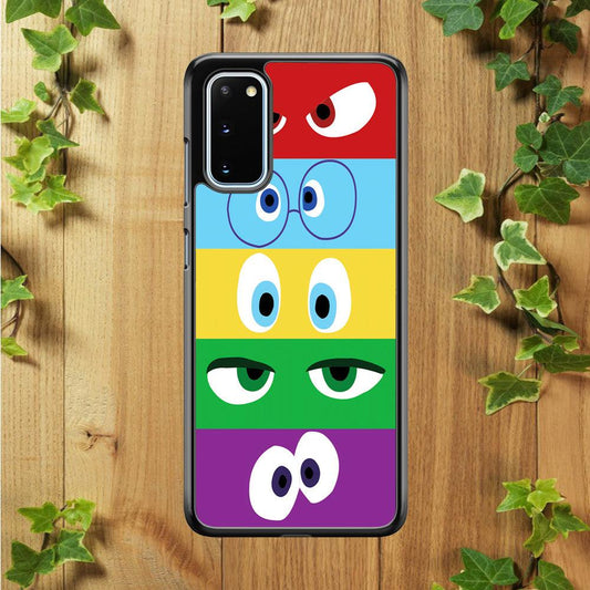 Inside Out Eyes Samsung Galaxy S20 Case-Rubber / Black (2D Case)-Xtracase
