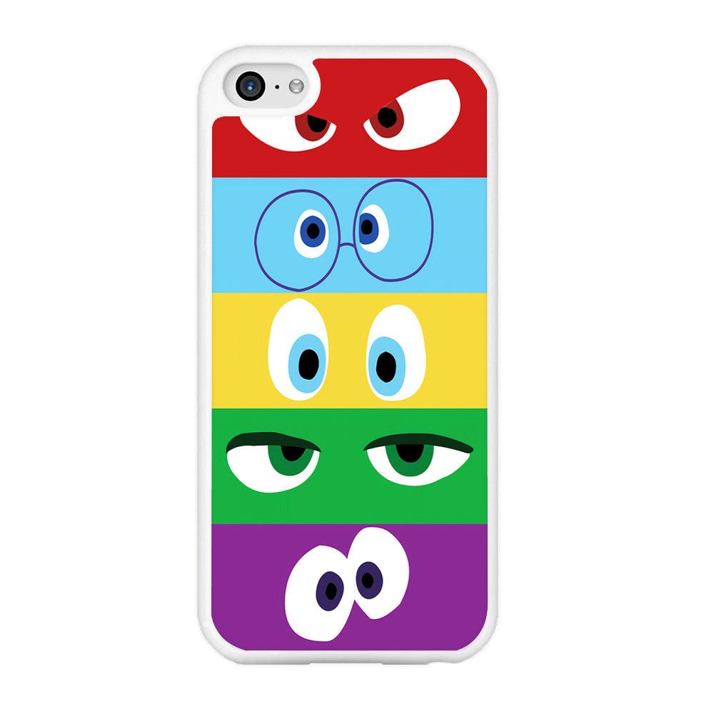 Inside Out Eyes iPhone 5 | 5s Case-Rubber / White (2D Case)-Xtracase