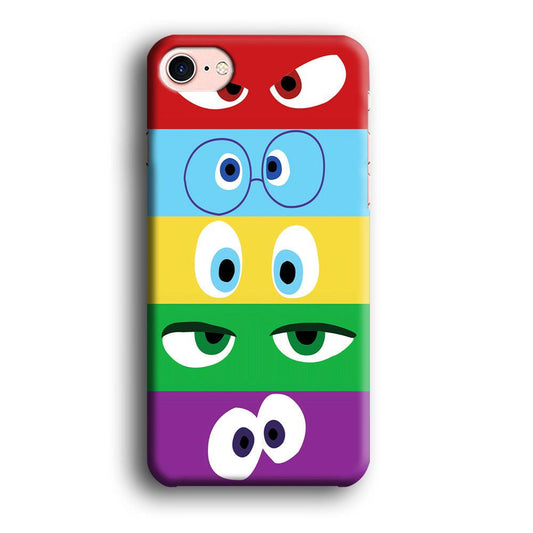Inside Out Eyes iPhone 7 Case-Plastic / Full Wrap (3D Case)-Xtracase