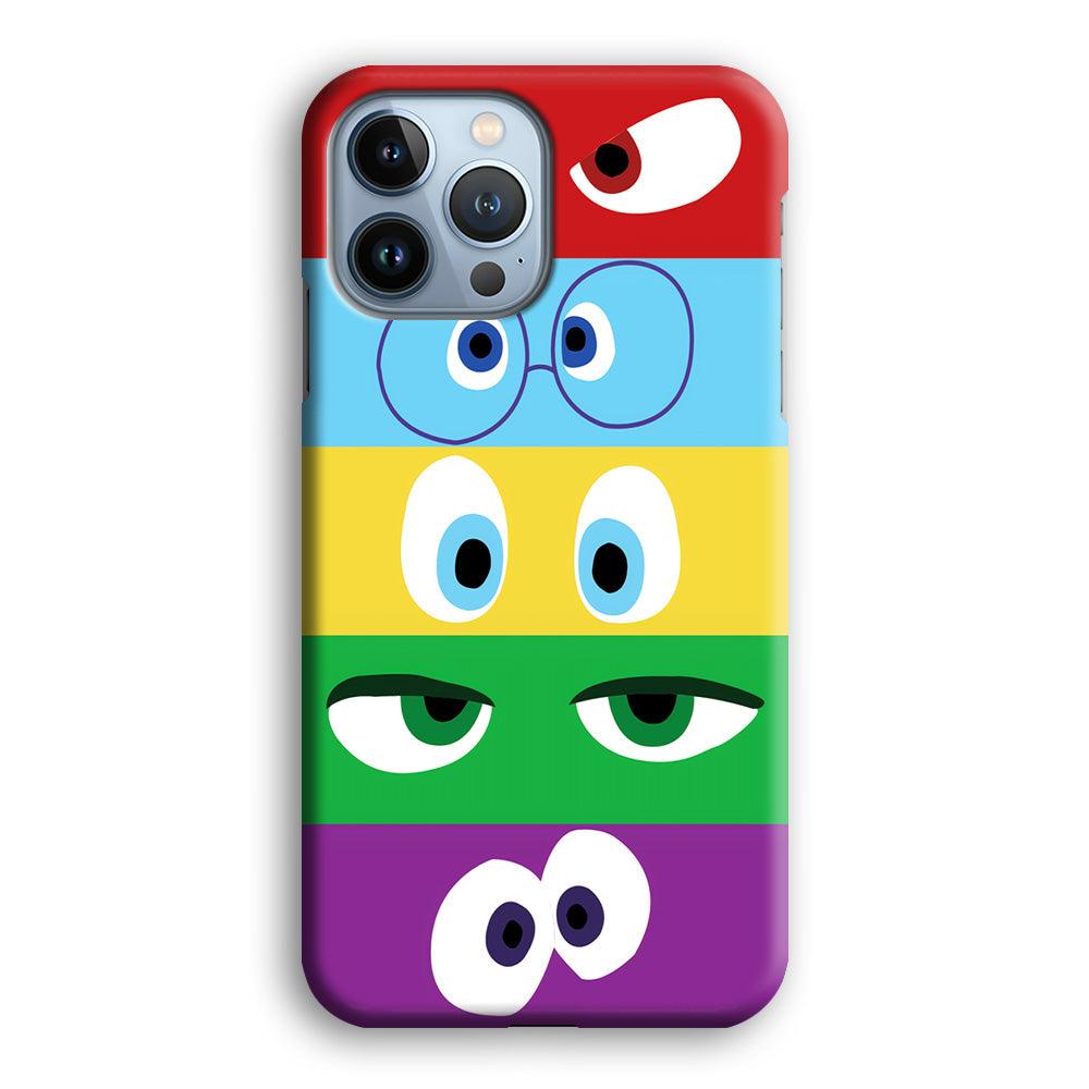 Inside Out Eyes iPhone 13 Pro Max Case-Plastic / Full Wrap (3D Case)-Xtracase