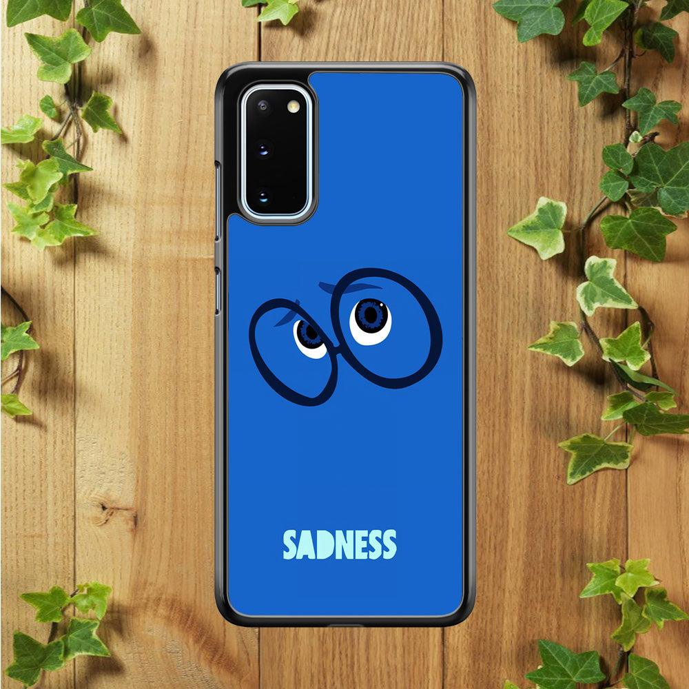Inside Out Sadness Eyes Samsung Galaxy S20 Case-Rubber / Black (2D Case)-Xtracase
