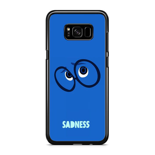 Inside Out Sadness Eyes Samsung Galaxy S8 Case-Rubber / Black (2D Case)-Xtracase