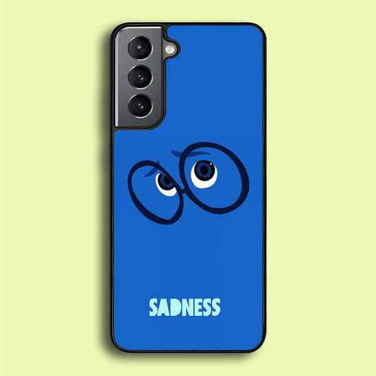 Inside Out Sadness Eyes Samsung Galaxy A16 Case-Rubber / Black (2D Case)-Xtracase