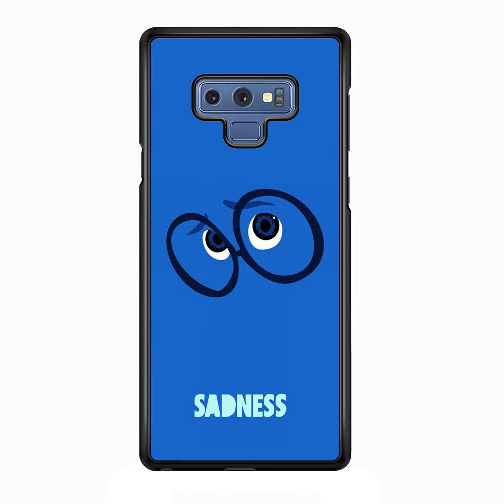 Inside Out Sadness Eyes Samsung Galaxy Note 9 Case-Rubber / Black (2D Case)-Xtracase
