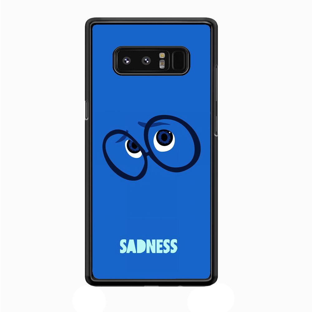 Inside Out Sadness Eyes Samsung Galaxy Note 8 Case-Rubber / Black (2D Case)-Xtracase
