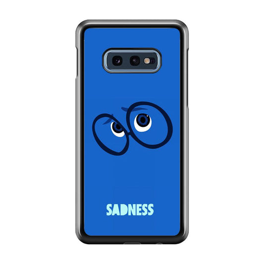 Inside Out Sadness Eyes Samsung Galaxy S10E Case-Rubber / Black (2D Case)-Xtracase