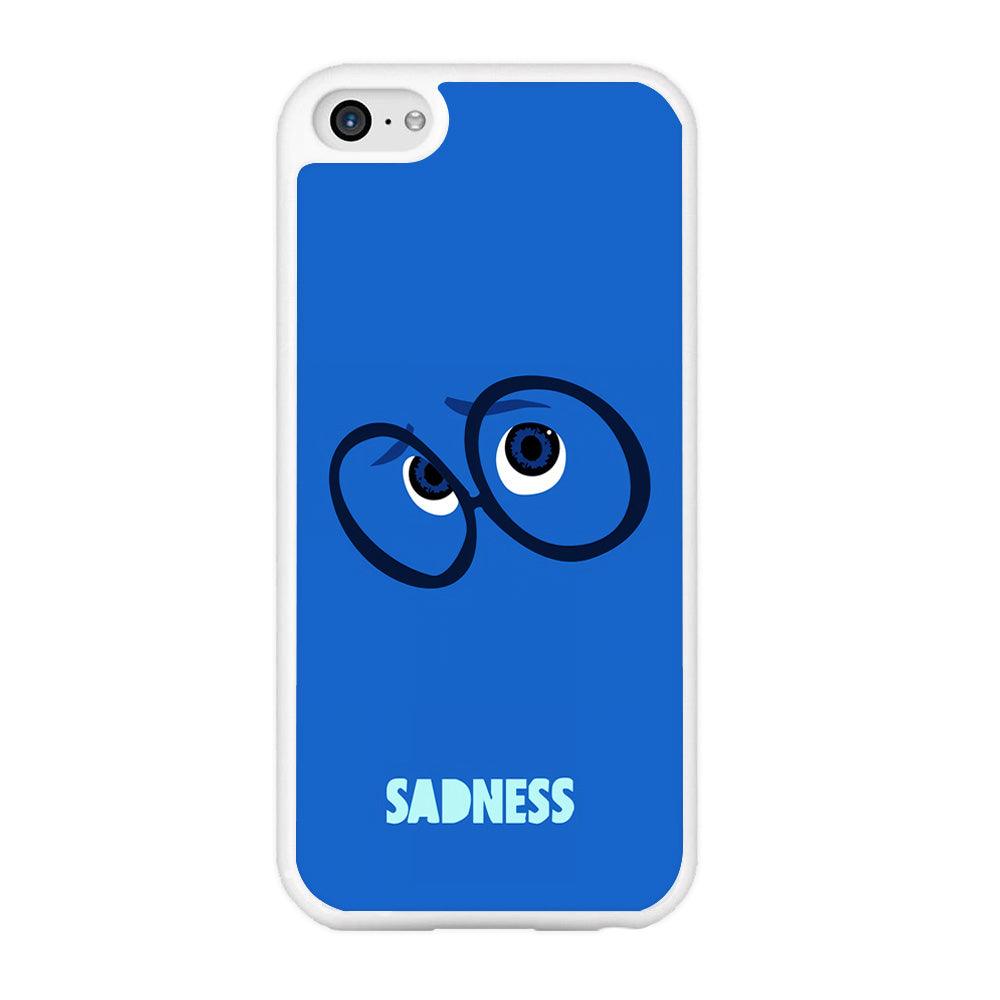 Inside Out Sadness Eyes iPhone 5 | 5s Case-Rubber / White (2D Case)-Xtracase
