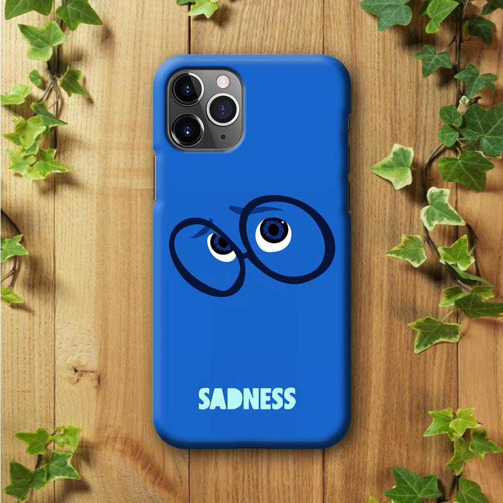 Inside Out Sadness Eyes iPhone 11 Pro Case-Plastic / Full Wrap (3D Case)-Xtracase