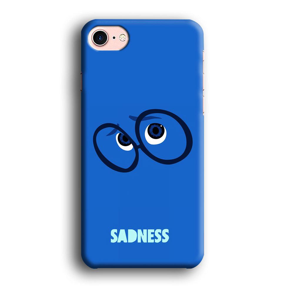 Inside Out Sadness Eyes iPhone 7 Case-Plastic / Full Wrap (3D Case)-Xtracase