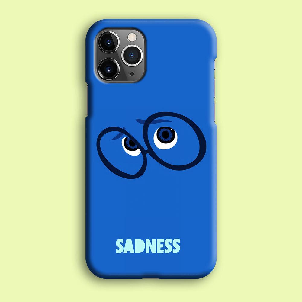 Inside Out Sadness Eyes iPhone 12 Pro Max Case-Plastic / Full Wrap (3D Case)-Xtracase