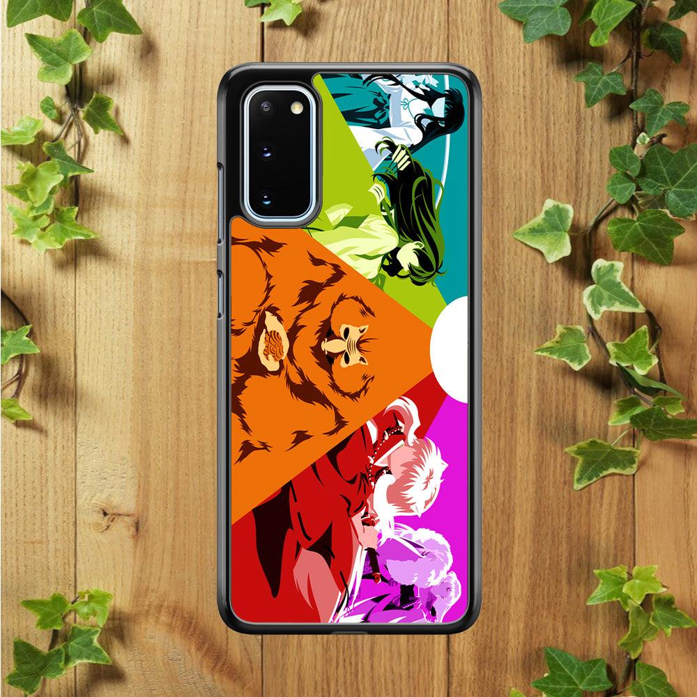 Inuyasha Characters Samsung Galaxy S20 Case-Rubber / Black (2D Case)-Xtracase