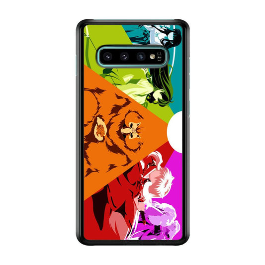 Inuyasha Characters Samsung Galaxy S10 Case-Rubber / Black (2D Case)-Xtracase