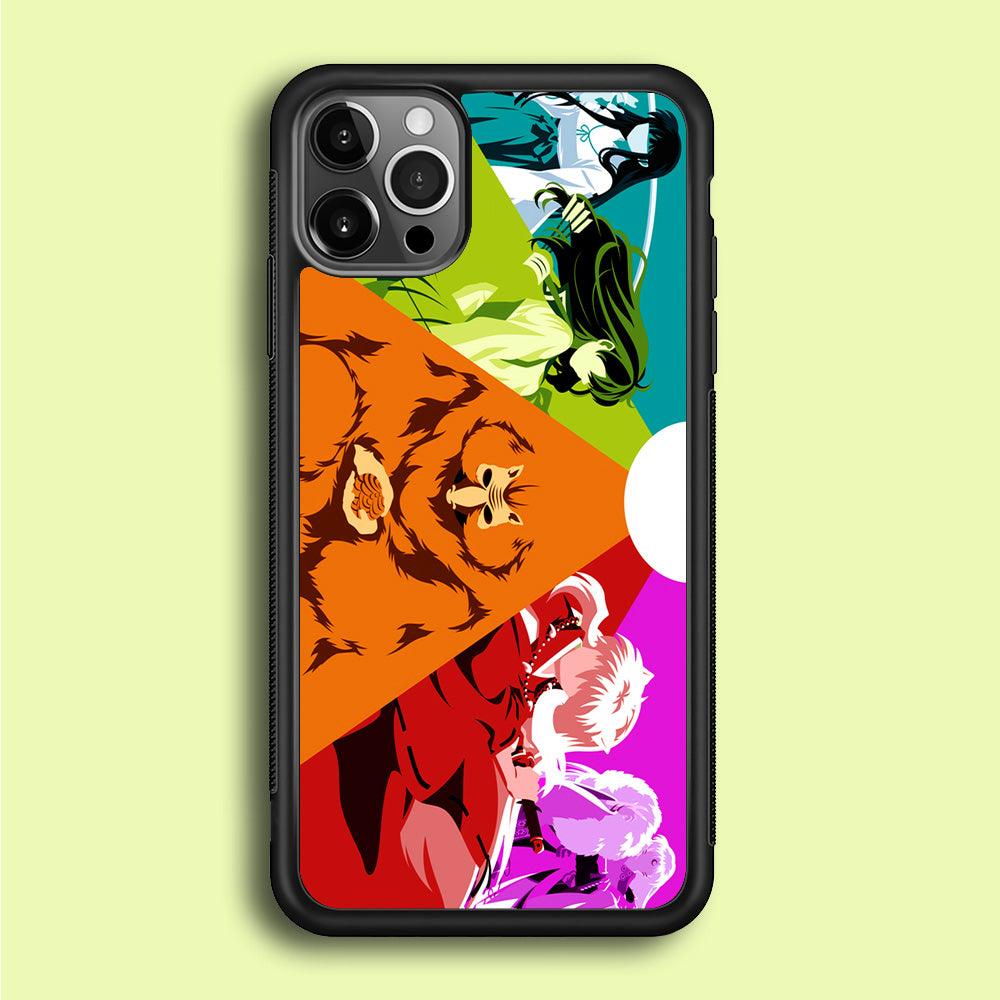 Inuyasha Characters iPhone 12 Pro Max Case-Rubber / Black (2D Case)-Xtracase