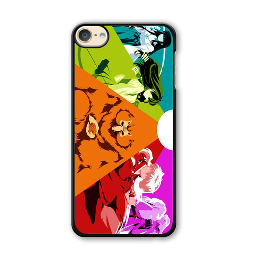 Inuyasha Characters iPod Touch 6 Case-Plastic / Black (2D Case)-Xtracase