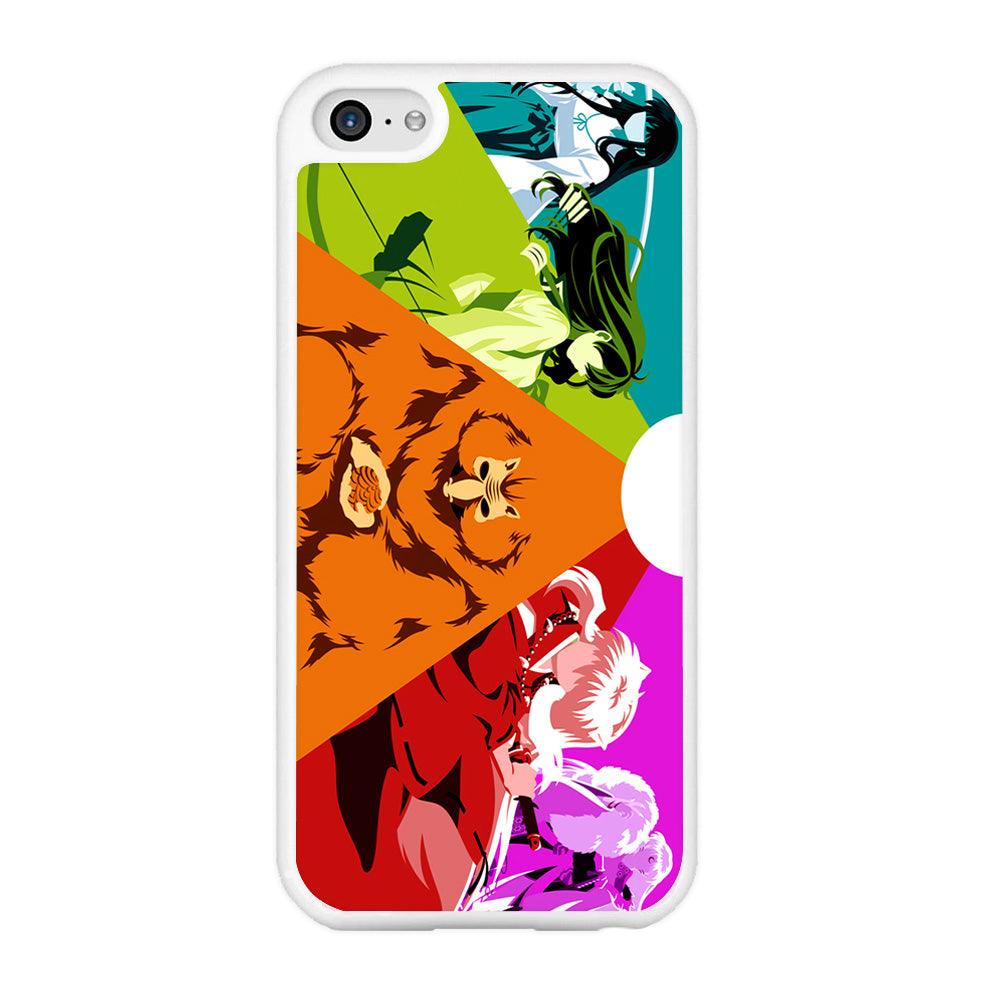 Inuyasha Characters iPhone 5 | 5s Case-Rubber / White (2D Case)-Xtracase