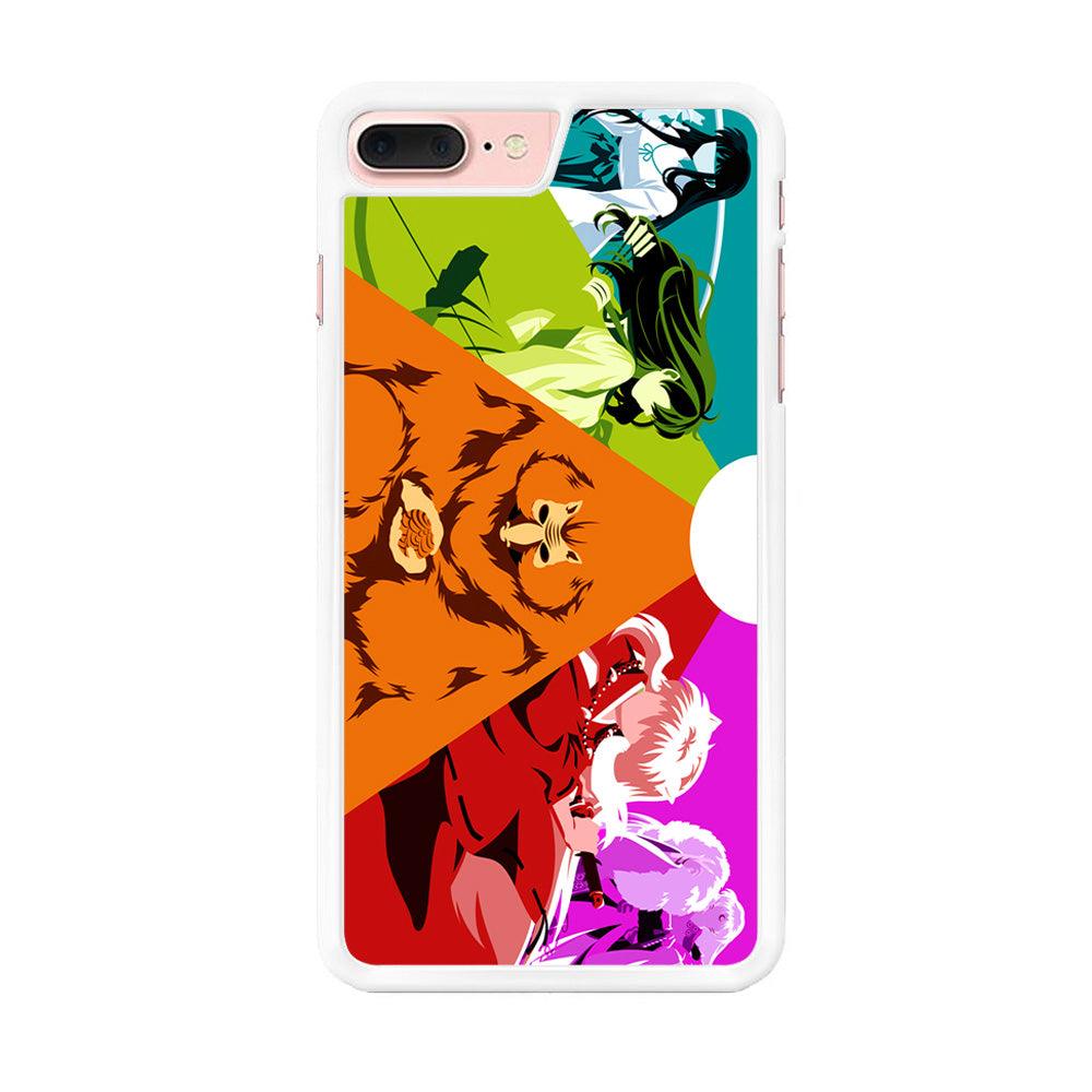 Inuyasha Characters iPhone 7 Plus Case-Rubber / White (2D Case)-Xtracase