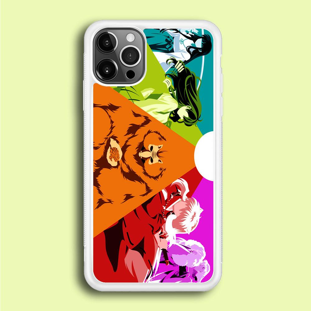 Inuyasha Characters iPhone 12 Pro Case-Rubber / White (2D Case)-Xtracase