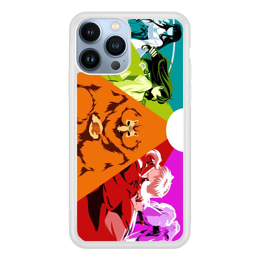 Inuyasha Characters iPhone 13 Pro Max Case-Rubber / White (2D Case)-Xtracase