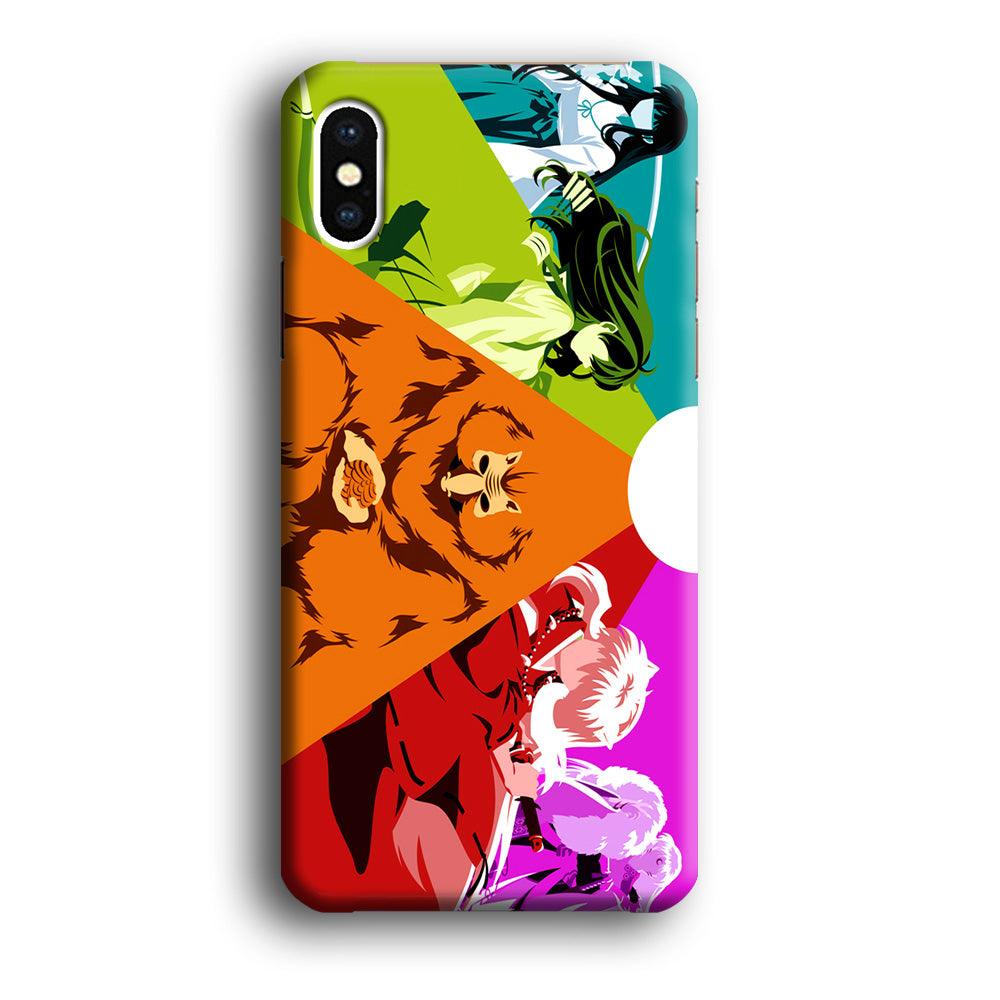Inuyasha Characters iPhone X Case-Plastic / Full Wrap (3D Case)-Xtracase