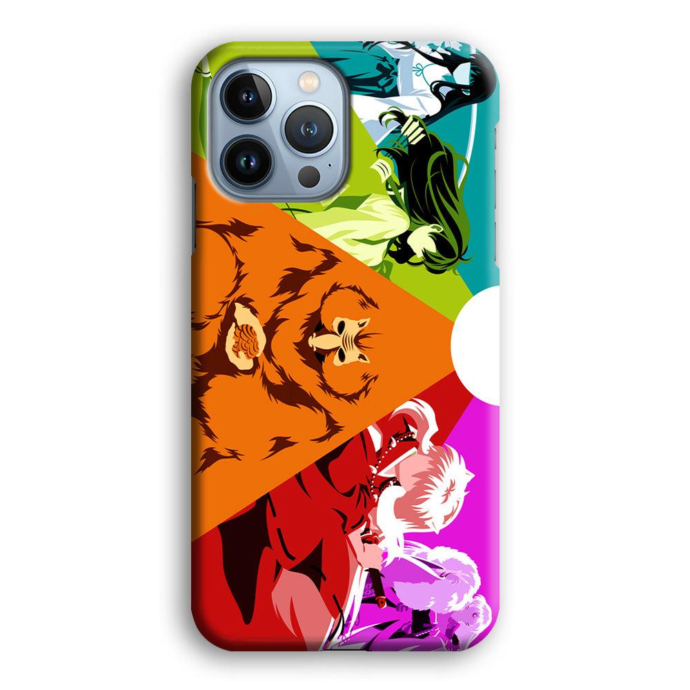 Inuyasha Characters iPhone 13 Pro Max Case-Plastic / Full Wrap (3D Case)-Xtracase