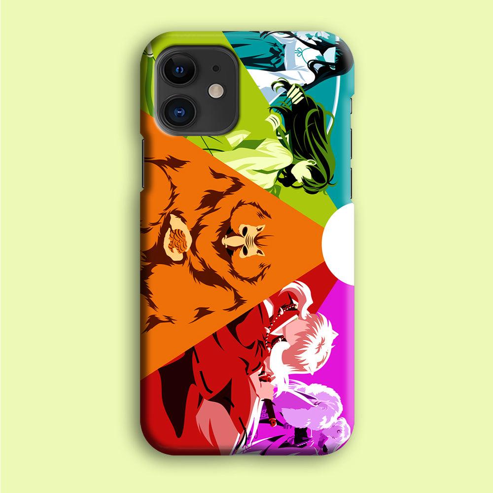 Inuyasha Characters iPhone 12 Case-Plastic / Full Wrap (3D Case)-Xtracase
