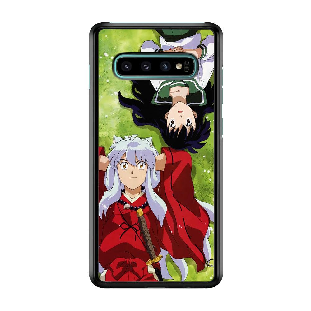 Inuyasha and Kagome Anime Samsung Galaxy S10 Plus Case-Plastic / Full Wrap (3D Case)-Xtracase
